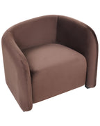 Set of 2 Armchairs VELTADA Velvet Dark Brown