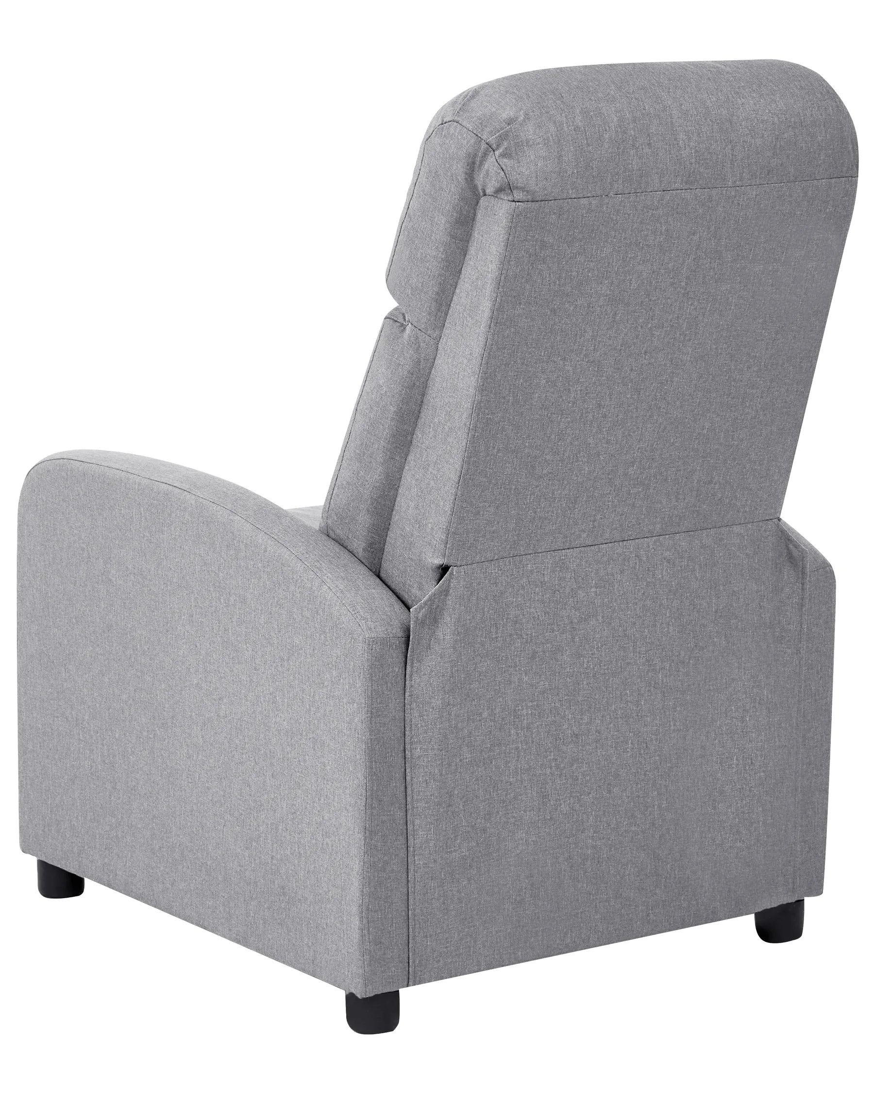 Recliner Chair EMINENCE Faux Linen Grey