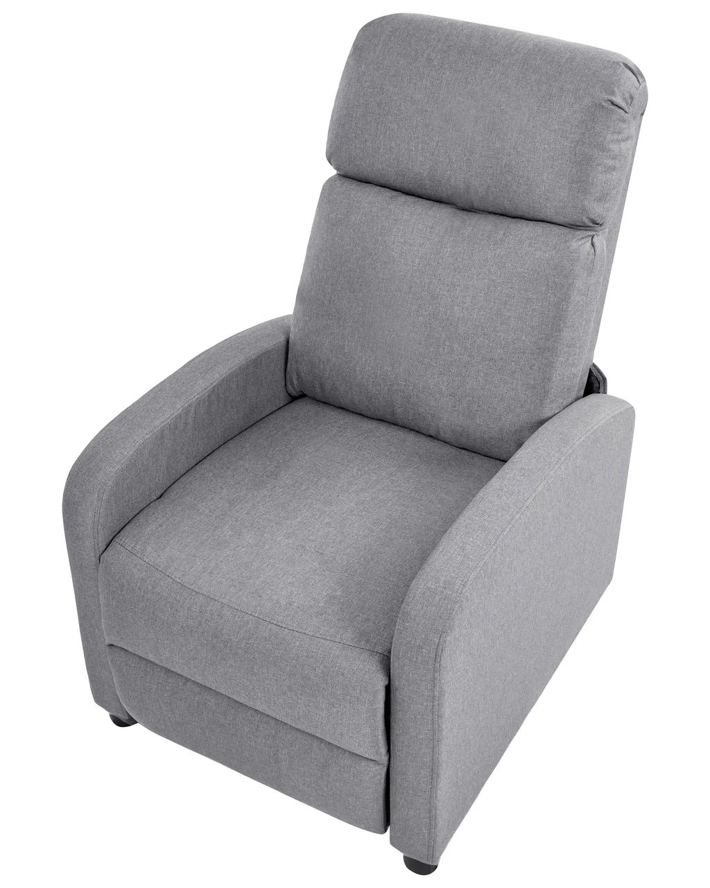 Recliner Chair EMINENCE Faux Linen Grey