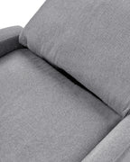 Recliner Chair EMINENCE Faux Linen Grey