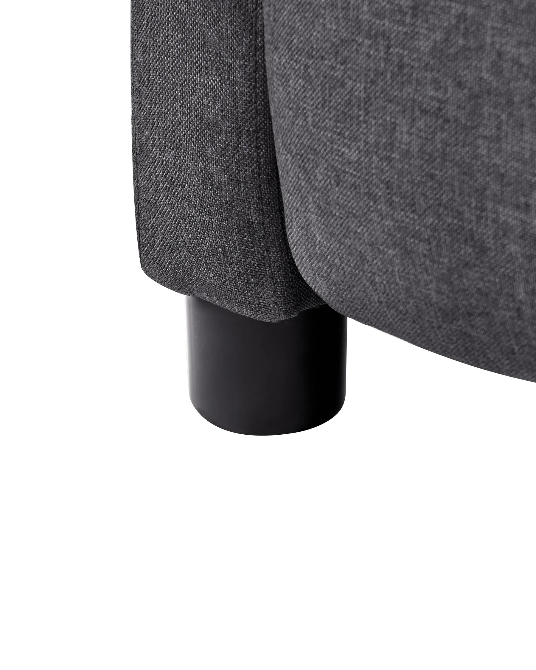 Recliner Chair EMINENCE Faux Linen Dark Grey