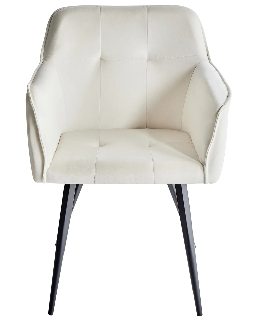 Set of 2 Dining Chairs JASMIN Velvet Light Beige