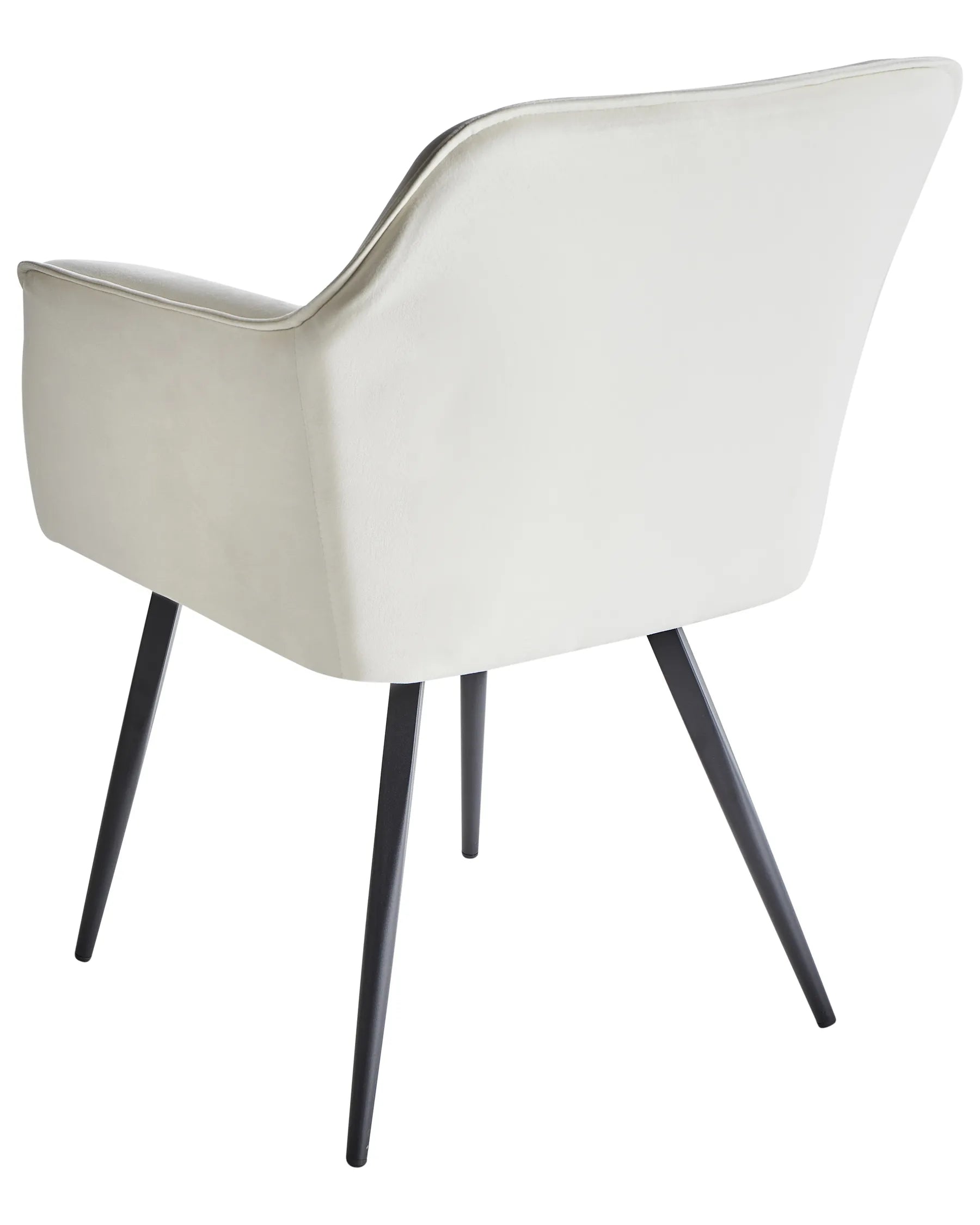 Set of 2 Dining Chairs JASMIN Velvet Light Beige