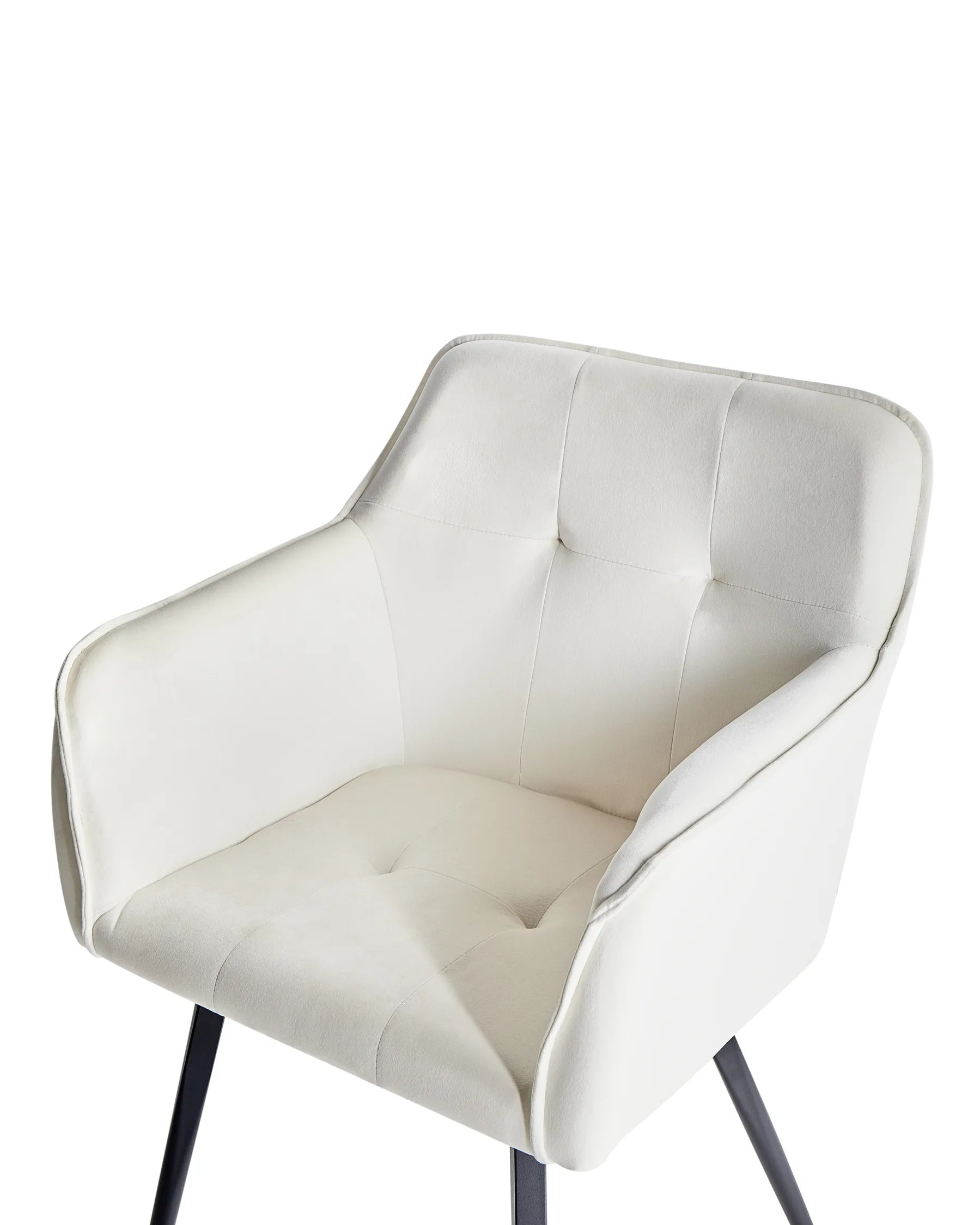 Set of 2 Dining Chairs JASMIN Velvet Light Beige