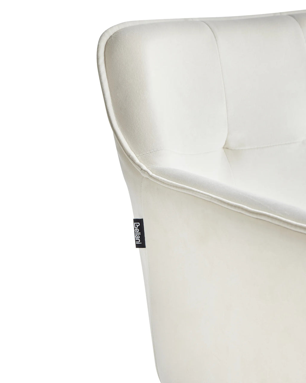 Set of 2 Dining Chairs JASMIN Velvet Light Beige