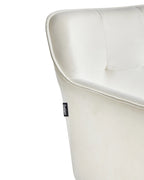Set of 2 Dining Chairs JASMIN Velvet Light Beige