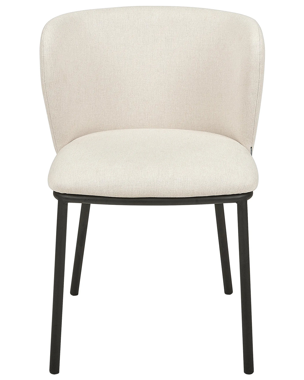 Set of 2 Dining Chairs MINA Fabric Off-White