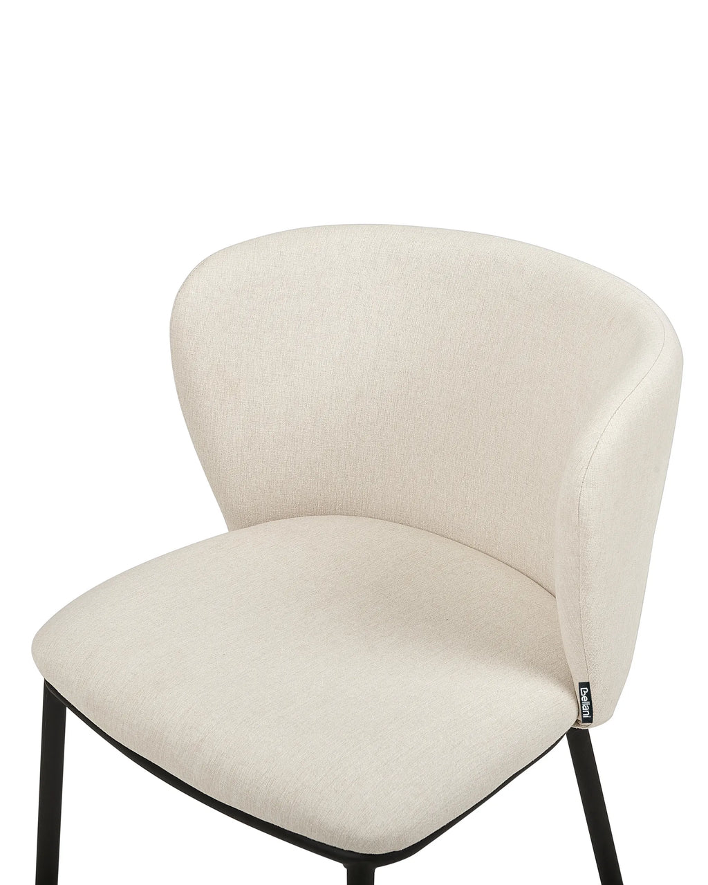 Set of 2 Dining Chairs MINA Fabric Off-White