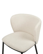 Set of 2 Dining Chairs MINA Fabric Off-White
