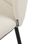 Set of 2 Dining Chairs MINA Fabric Off-White