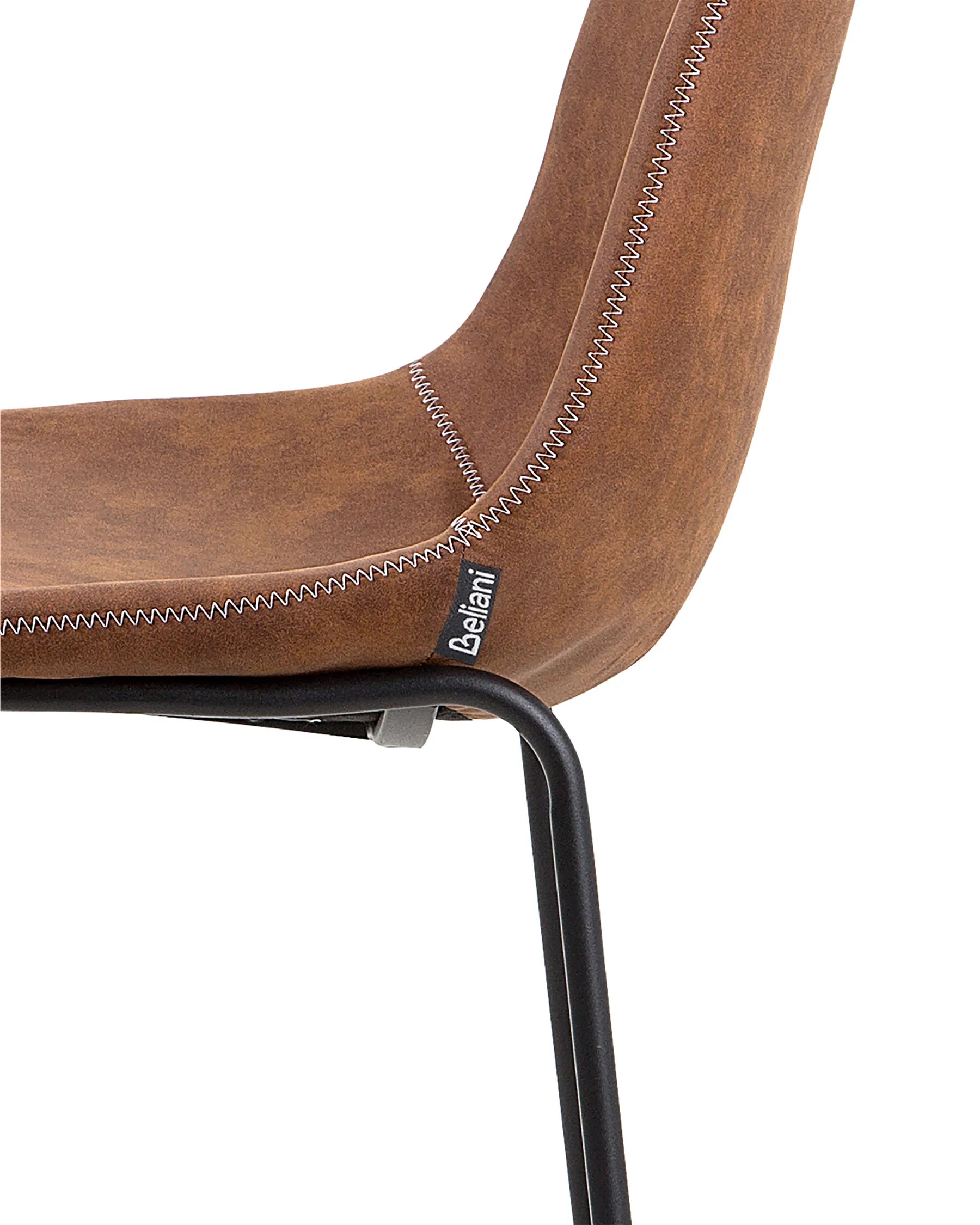 Set of 2 Bar Chairs FRANKS Golden Brown