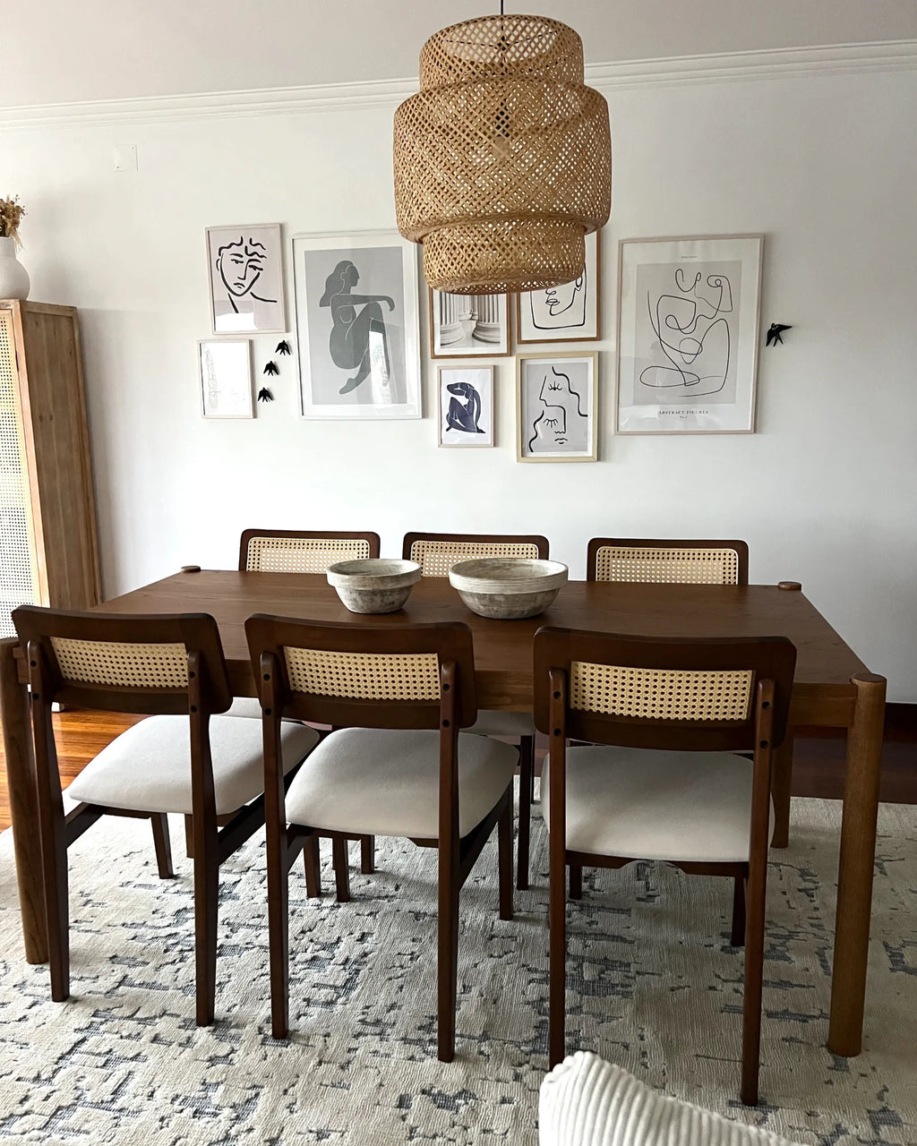 Dining Table FONDIS Dark Oak 180 cm 80 cm