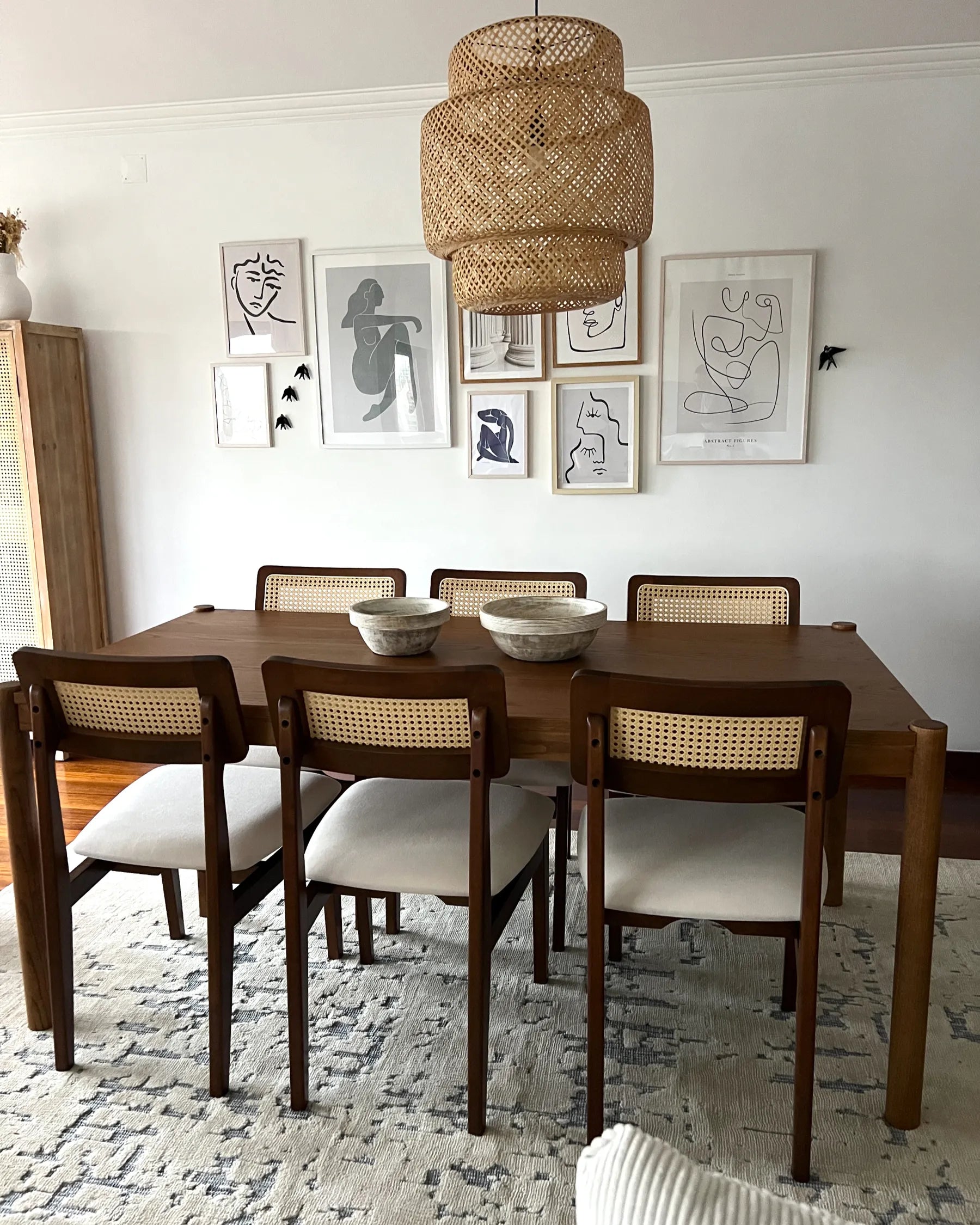 Dining Table FONDIS Dark Oak 180 cm 80 cm