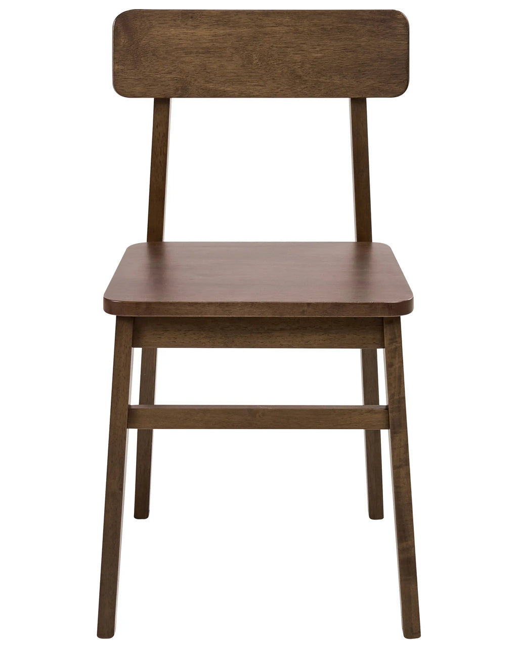 Set of 2 Dining Chairs GORRE Wood Dark Brown