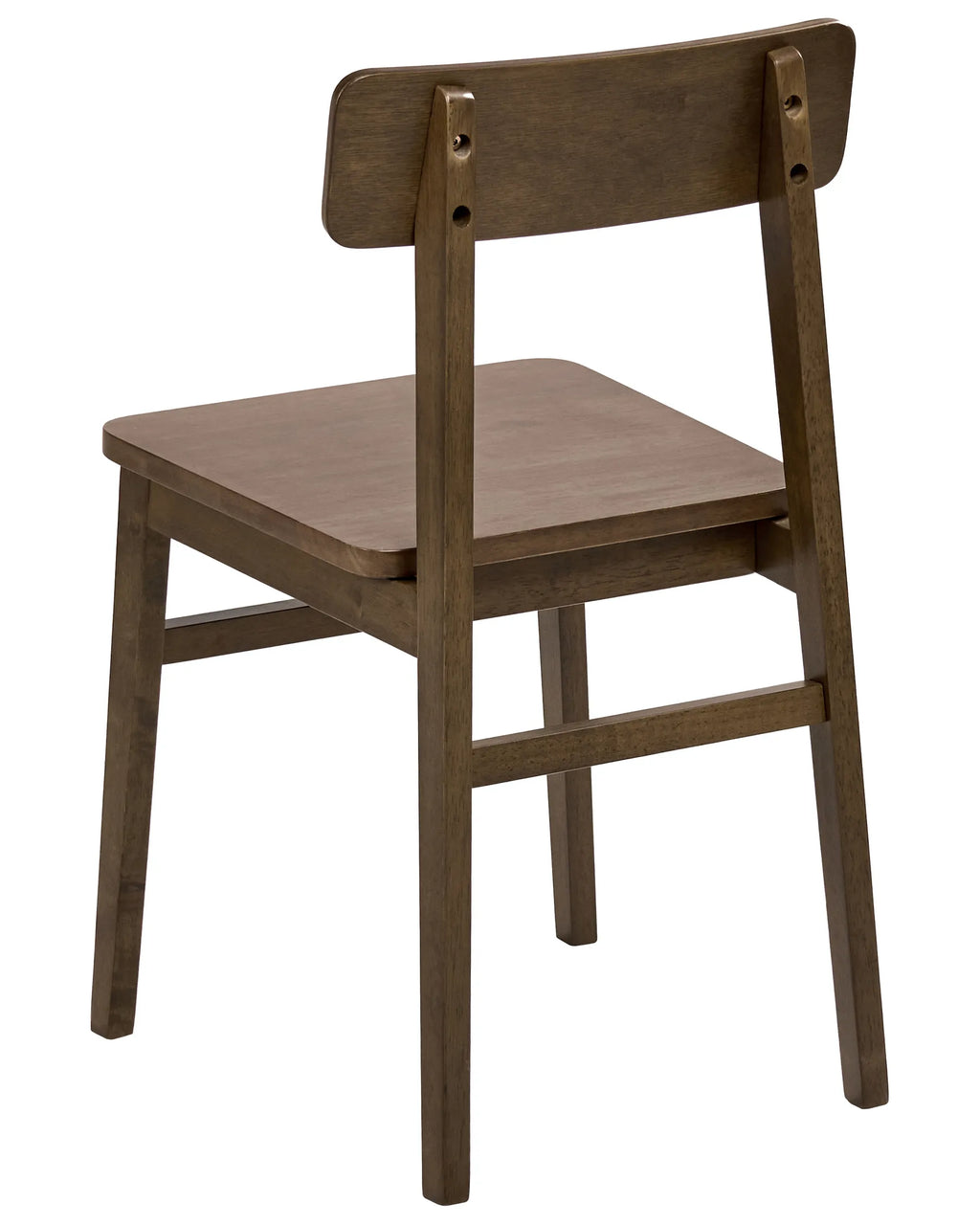 Set of 2 Dining Chairs GORRE Wood Dark Brown
