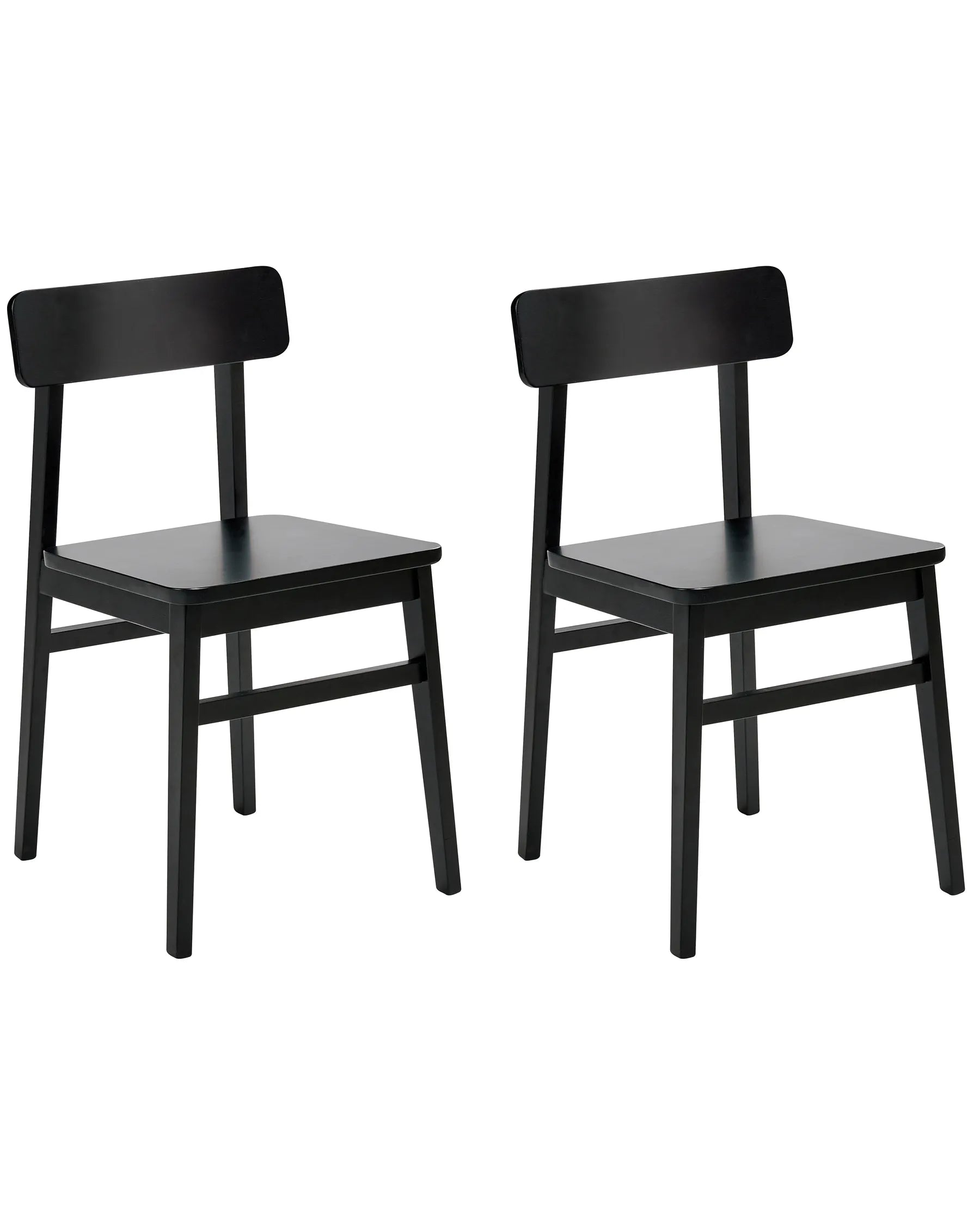 Set of 2 Dining Chairs GORRE Wood Black