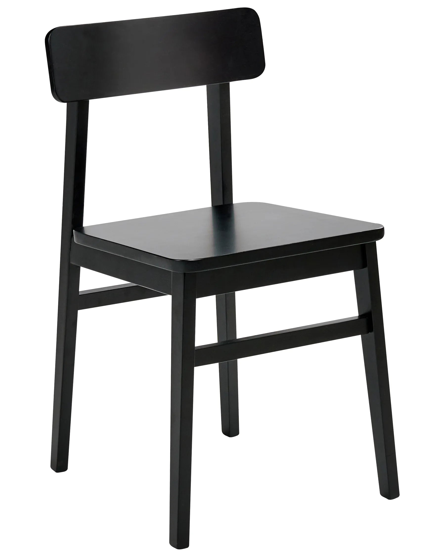 Set of 2 Dining Chairs GORRE Wood Black