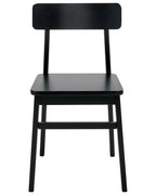Set of 2 Dining Chairs GORRE Wood Black