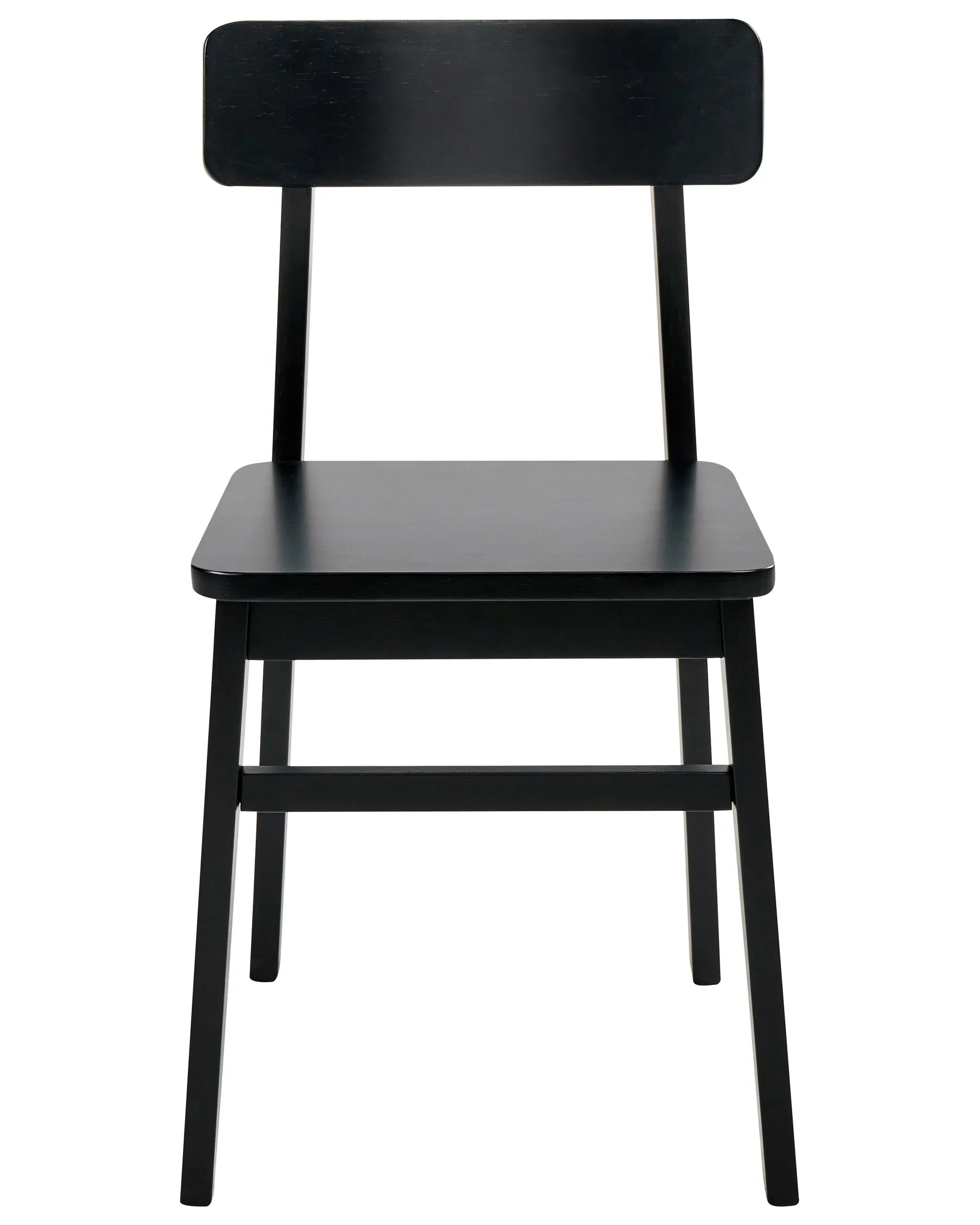 Set of 2 Dining Chairs GORRE Wood Black