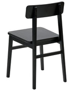 Set of 2 Dining Chairs GORRE Wood Black