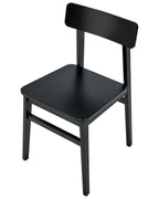 Set of 2 Dining Chairs GORRE Wood Black