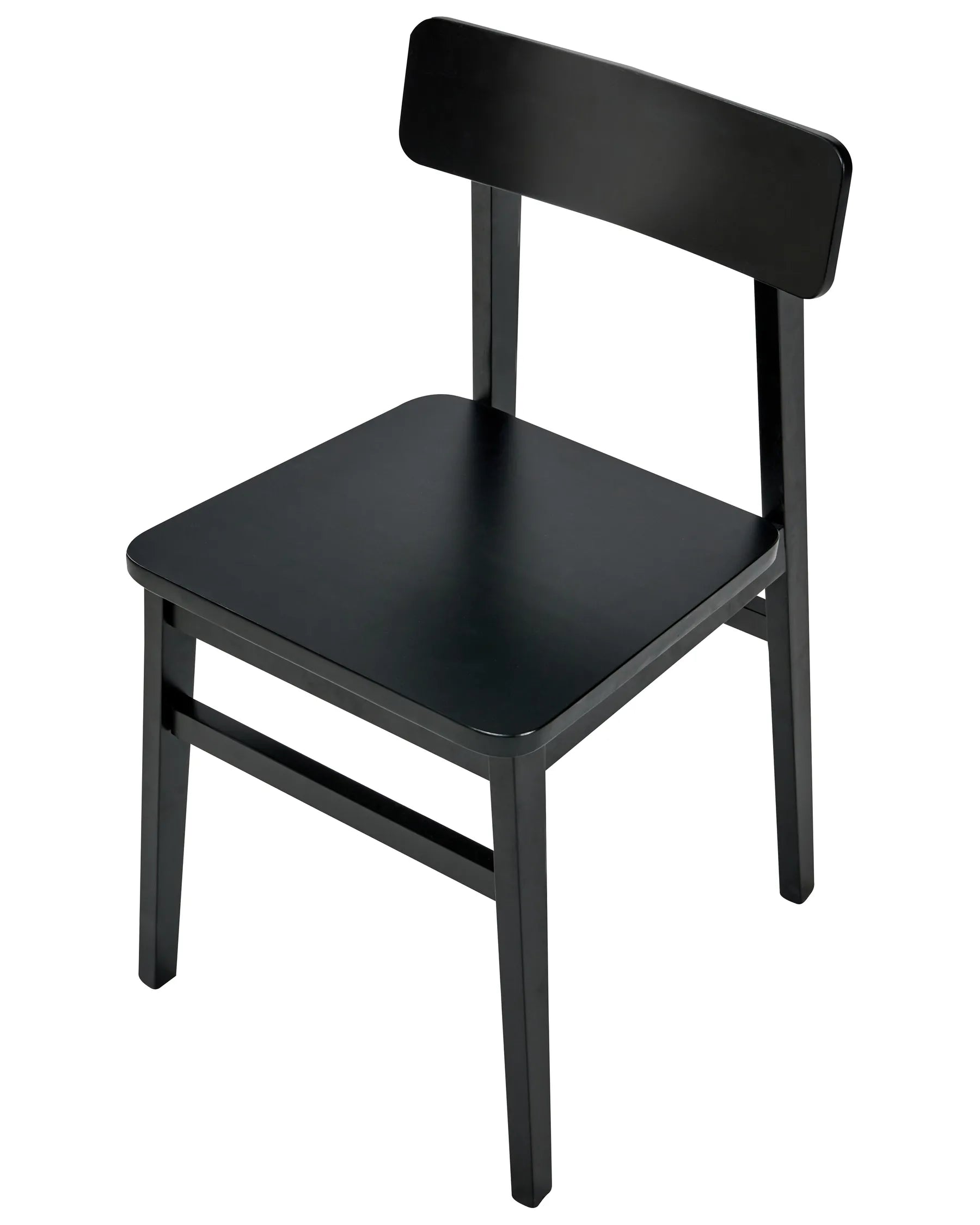 Set of 2 Dining Chairs GORRE Wood Black