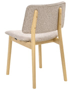 Set of 2 Dining Chairs BLANE Boucle Light Brown/ Taupe