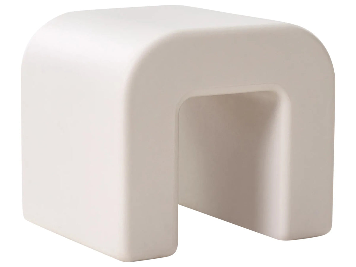 Set of 2 Side Tables YALINA Light Grey — close-up detail