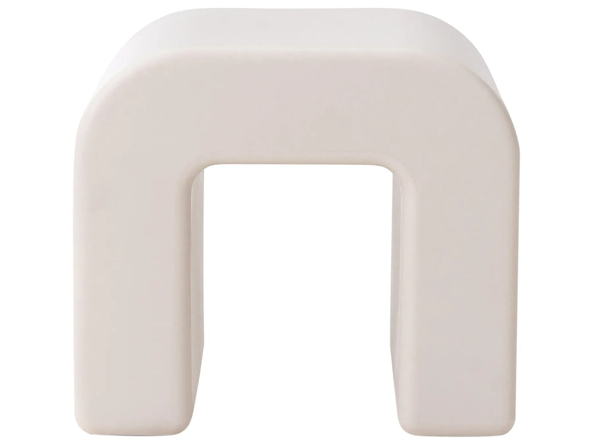 Set of 2 Side Tables YALINA Light Grey — material and finish detail