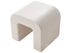 Set of 2 Side Tables YALINA Light Grey — feature detail