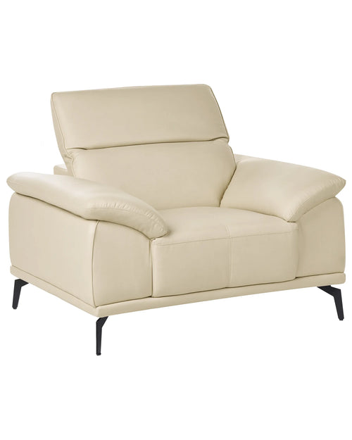 Armchair VEJEN Faux Leather Beige