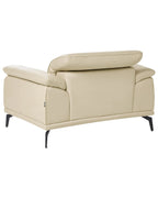 Armchair VEJEN Faux Leather Beige