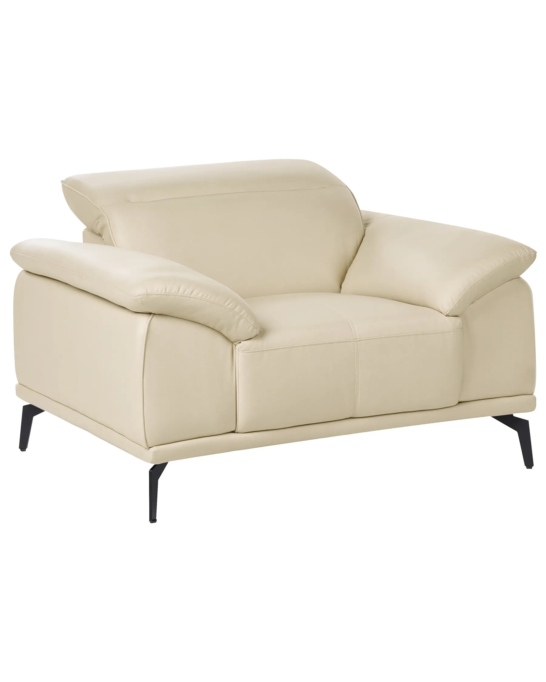 Armchair VEJEN Faux Leather Beige