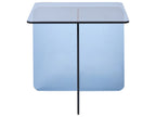 Side Table AMISK Tempered Glass Blue