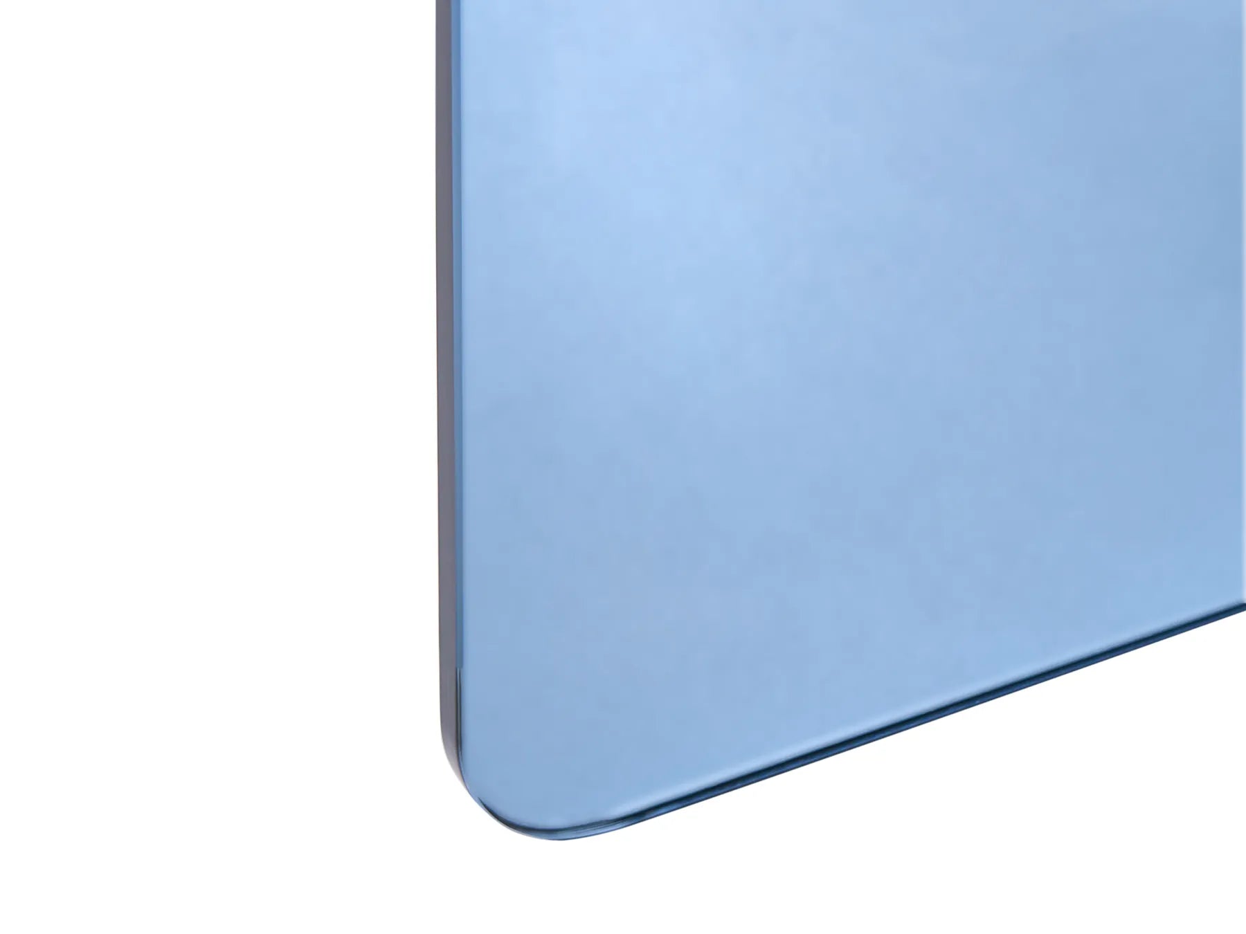 Side Table AMISK Tempered Glass Blue