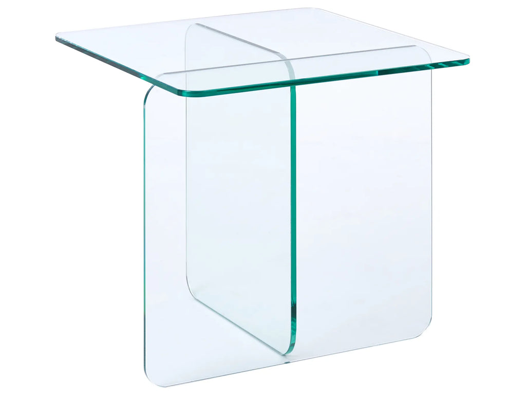 Side Table AMISK Tempered Glass Transparent