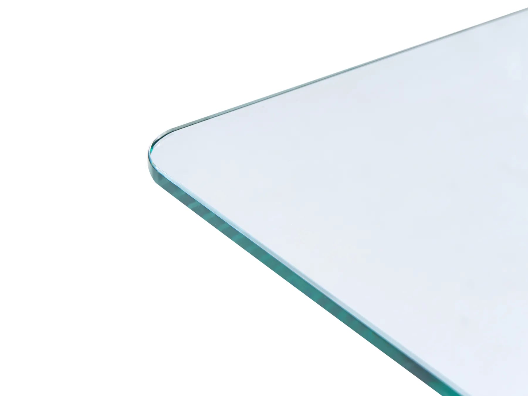 Side Table AMISK Tempered Glass Transparent