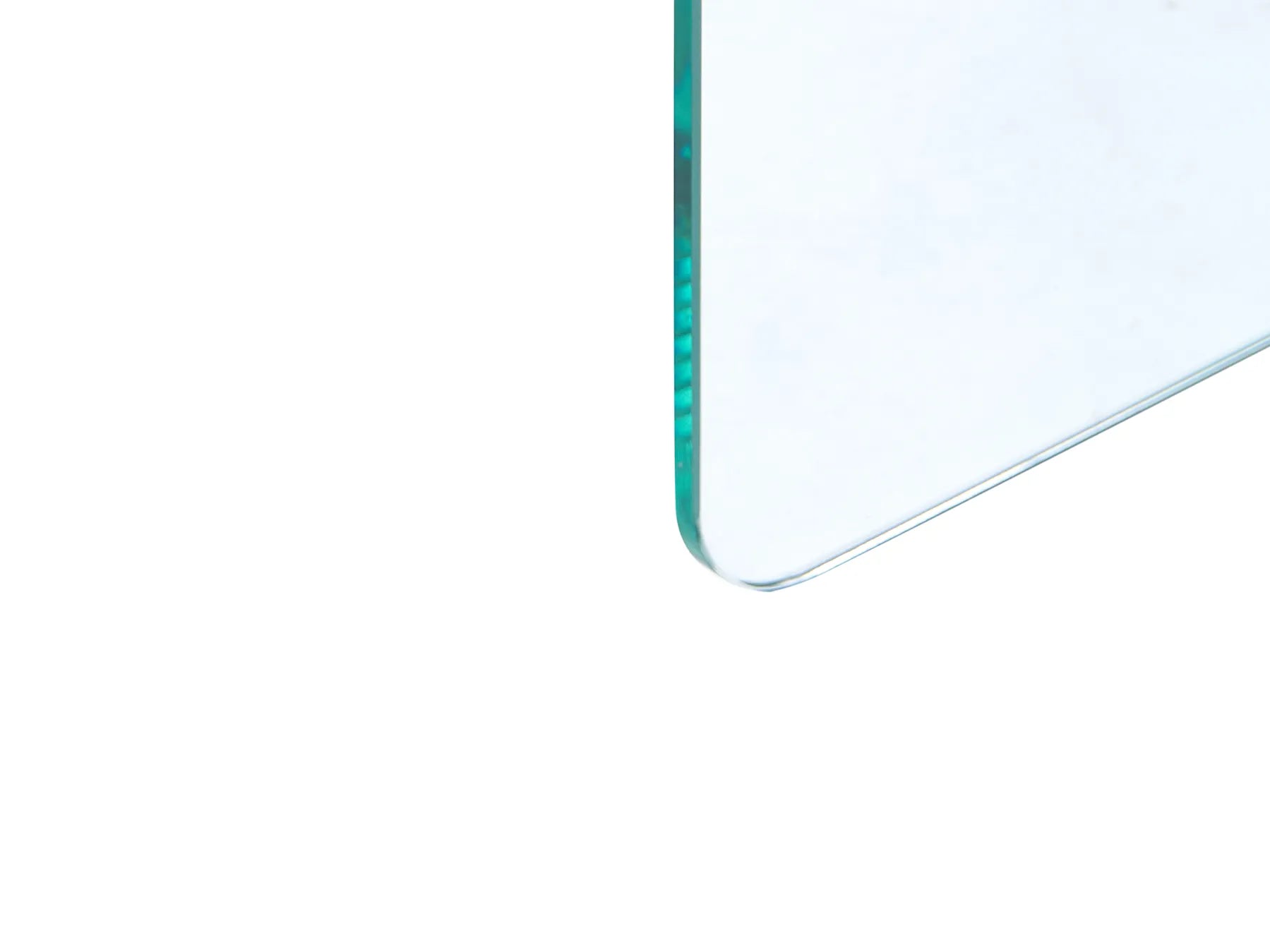Side Table AMISK Tempered Glass Transparent