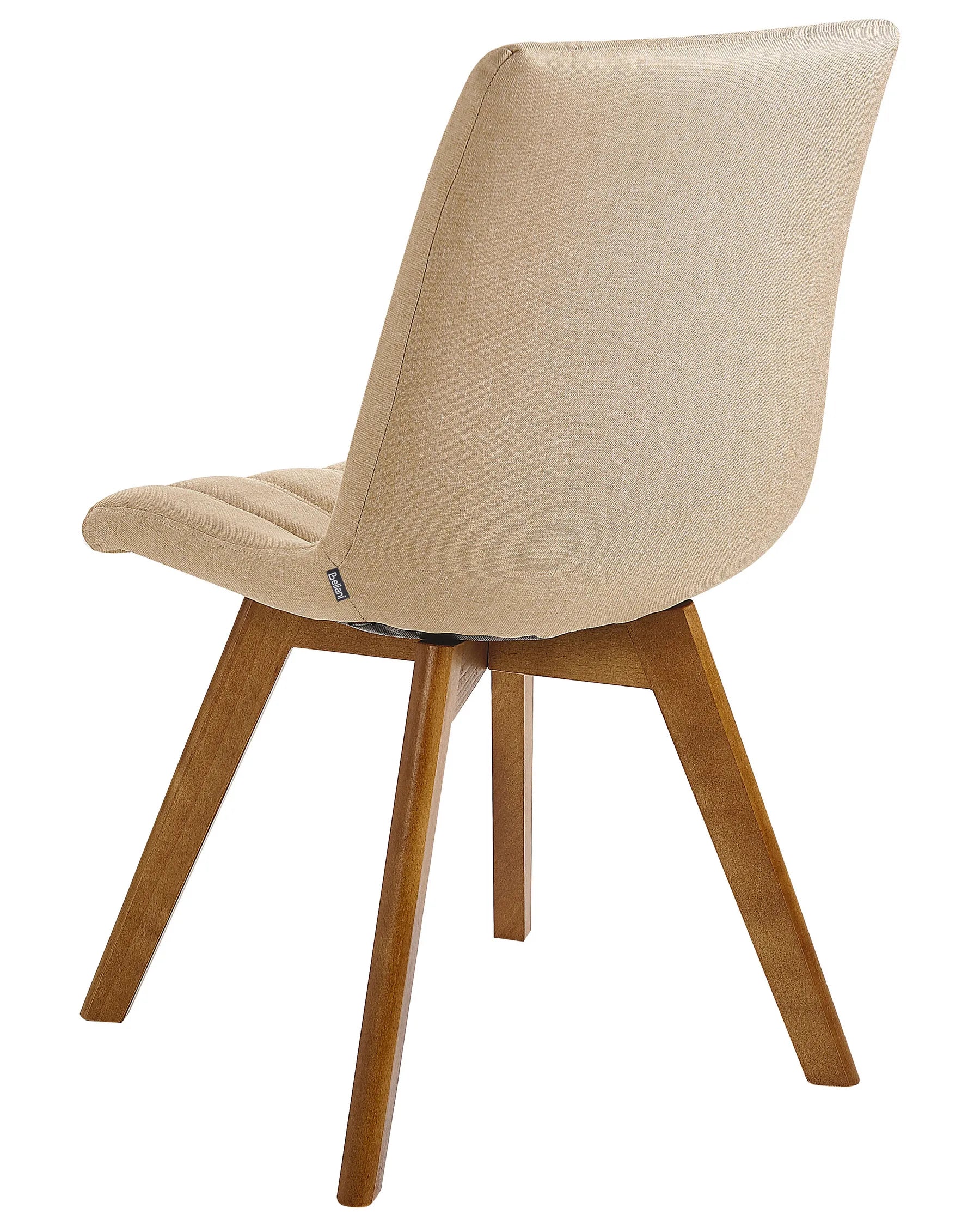 Set of 2 Dining Chairs CALGARY Fabric Sand Beige