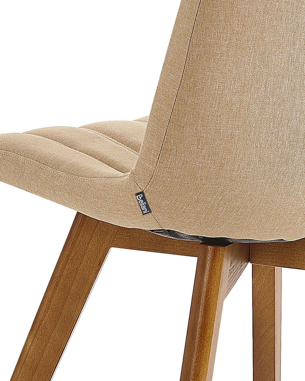 Set of 2 Dining Chairs CALGARY Fabric Sand Beige