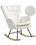 Rocking Chair SANDVE Boucle White