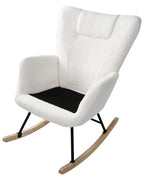 Rocking Chair SANDVE Boucle White