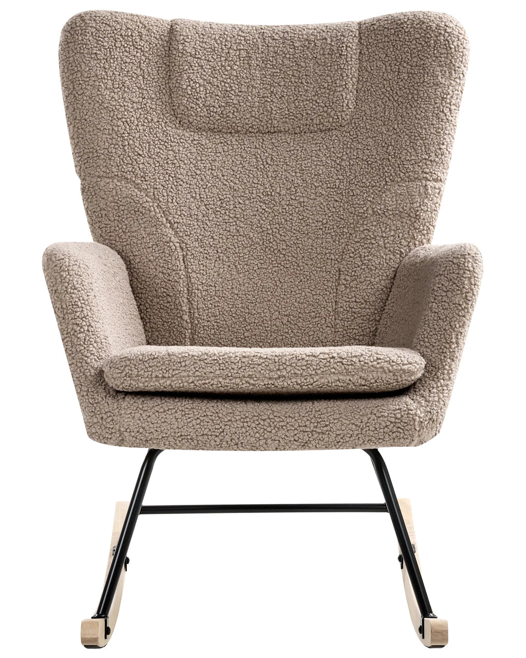 Rocking Chair ROMELLA Boucle Taupe — side product view