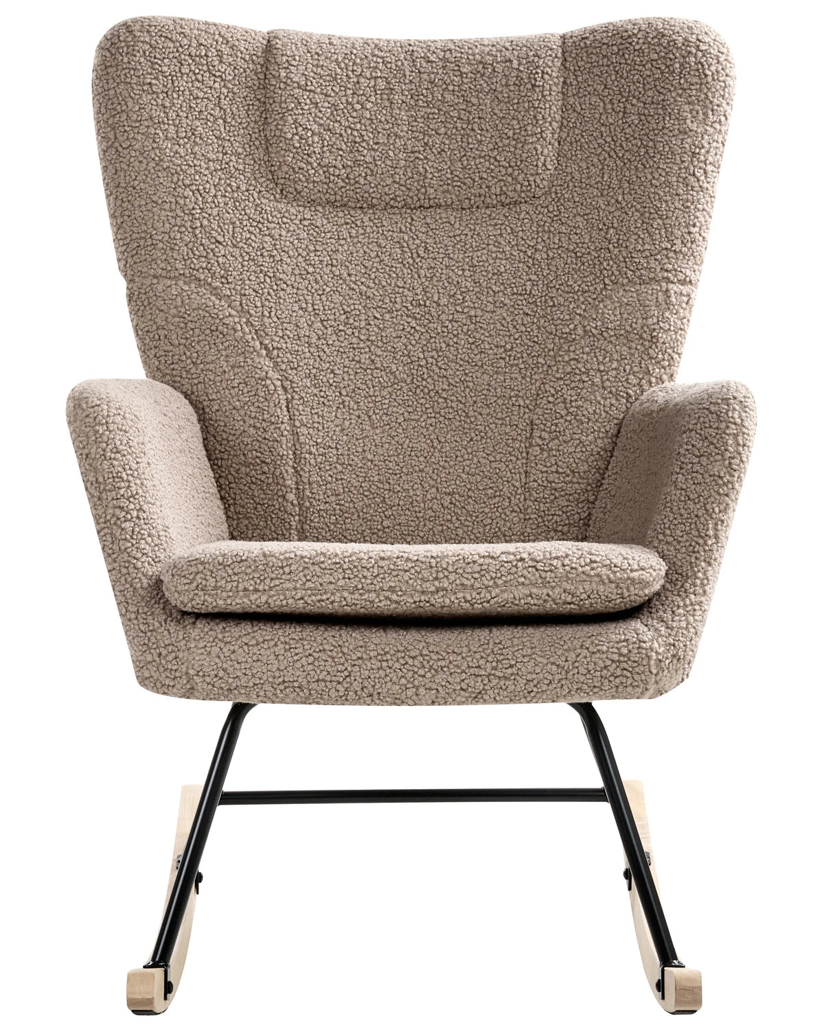 Rocking Chair ROMELLA Boucle Taupe — side product view