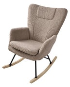 Rocking Chair ROMELLA Boucle Taupe — material and finish detail