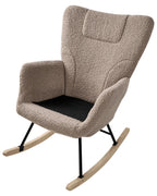 Rocking Chair ROMELLA Boucle Taupe — feature detail