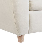 Kids Armchair Hippo MARIBO Fabric Off-White