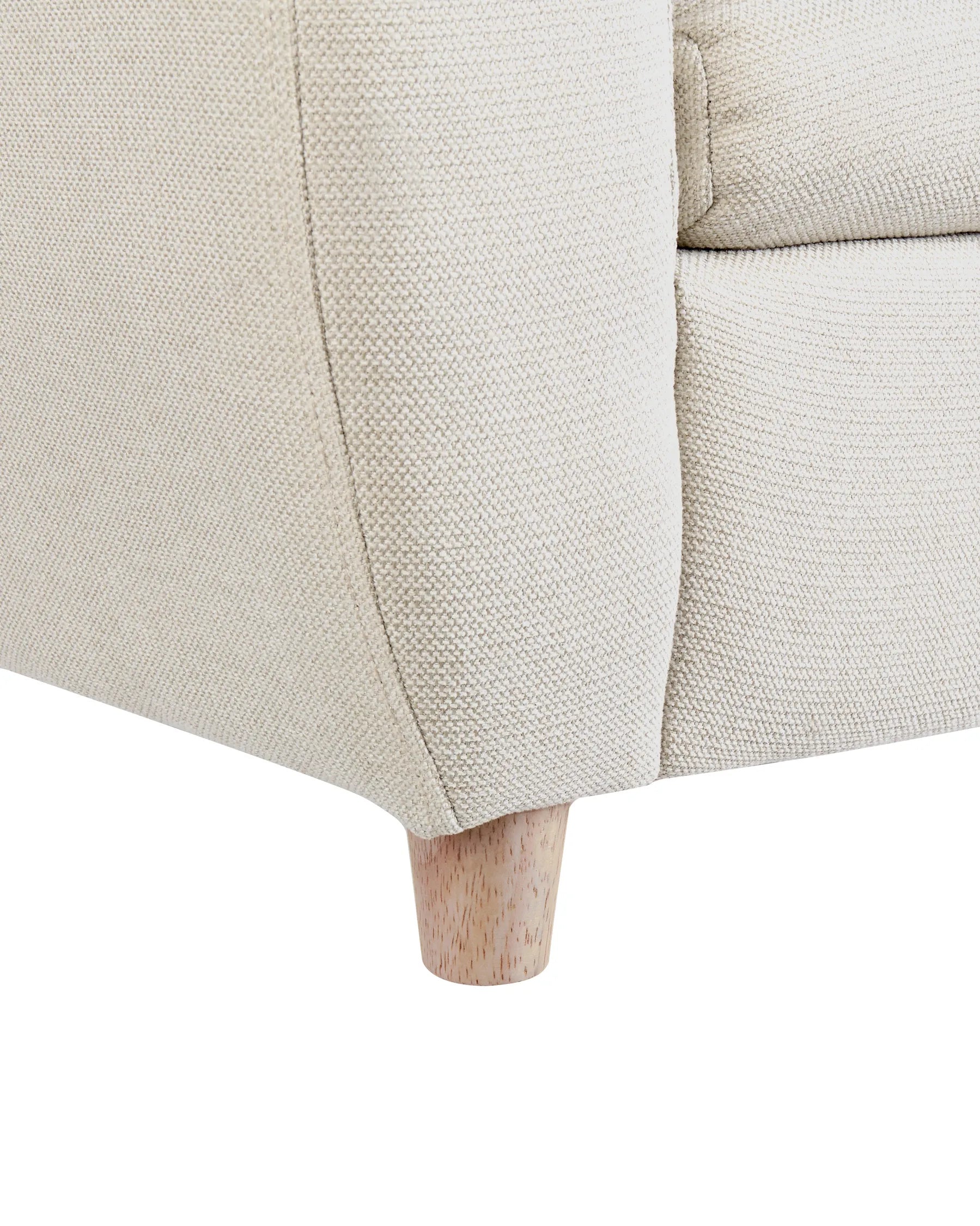 Kids Armchair Hippo MARIBO Fabric Off-White