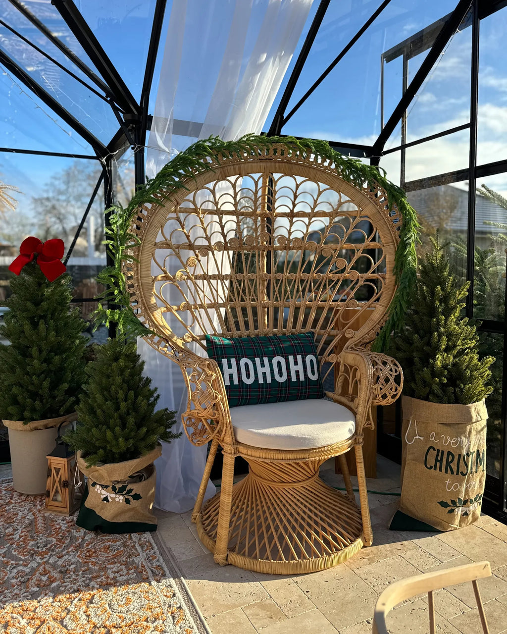 Peacock Chair EMMANUELLE Rattan Natural