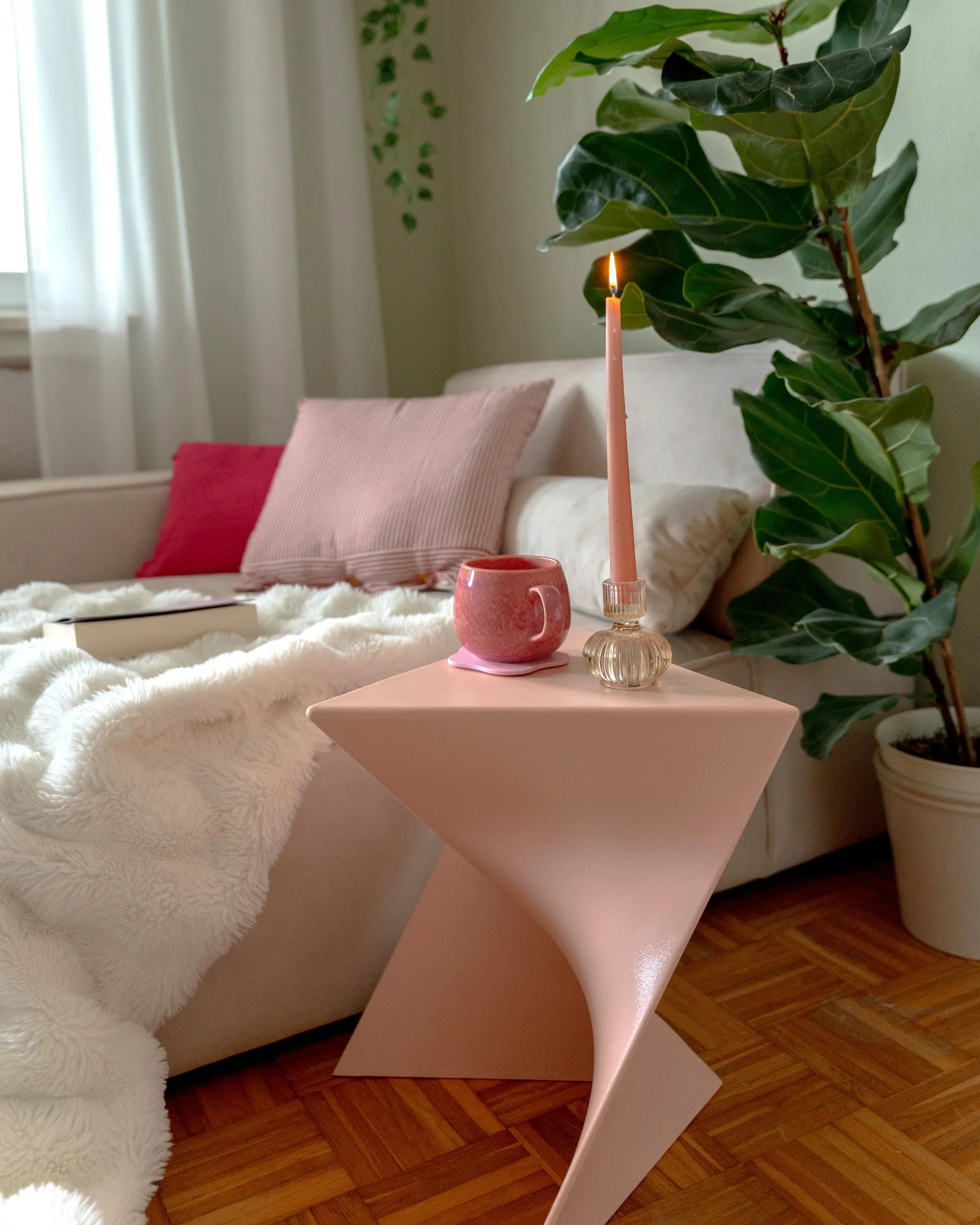 Side Table PECOS Pastel Pink